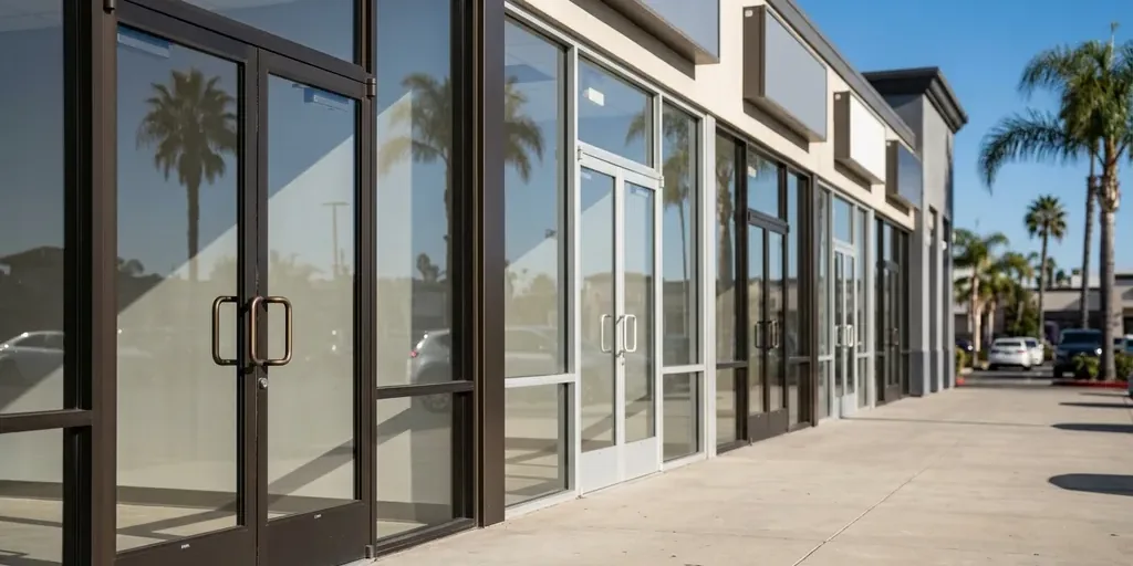 Doors and hardware in retail locations